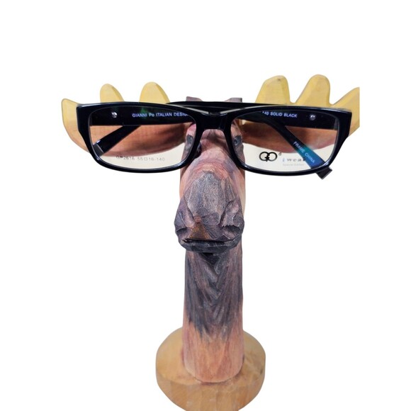 GIANNI PO WOMEN'S EYEGLASSES GP 2616 55-16 140 SOLID BLACK NWT DEMO LENSES - Picture 2 of 16